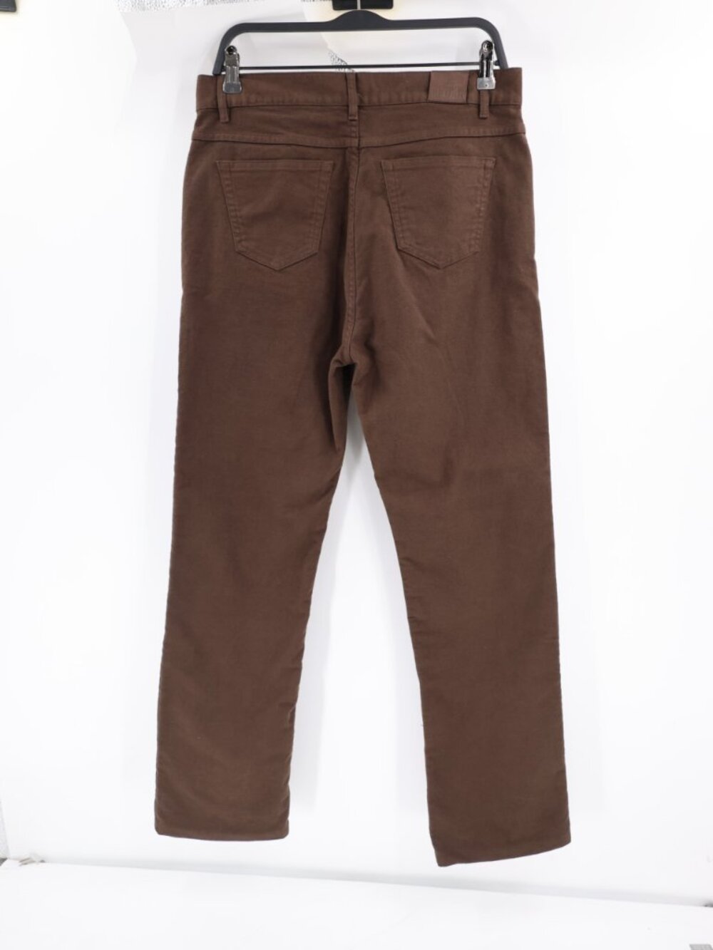 House of Bruar Pants Women 12 L30 moleskin Straight Leg 5 Pocket High Rise Brown - Picture 3 of 12